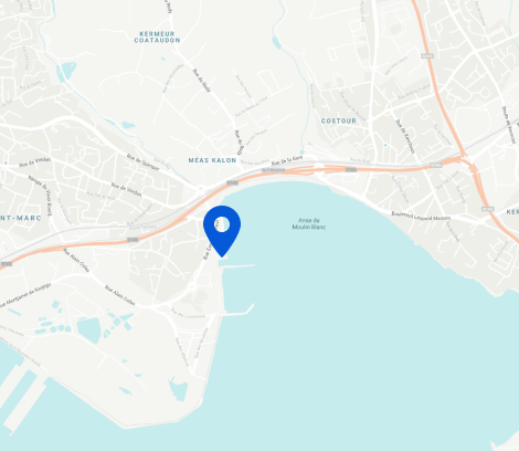 Carte de l'emplacement de Locamarine Brest